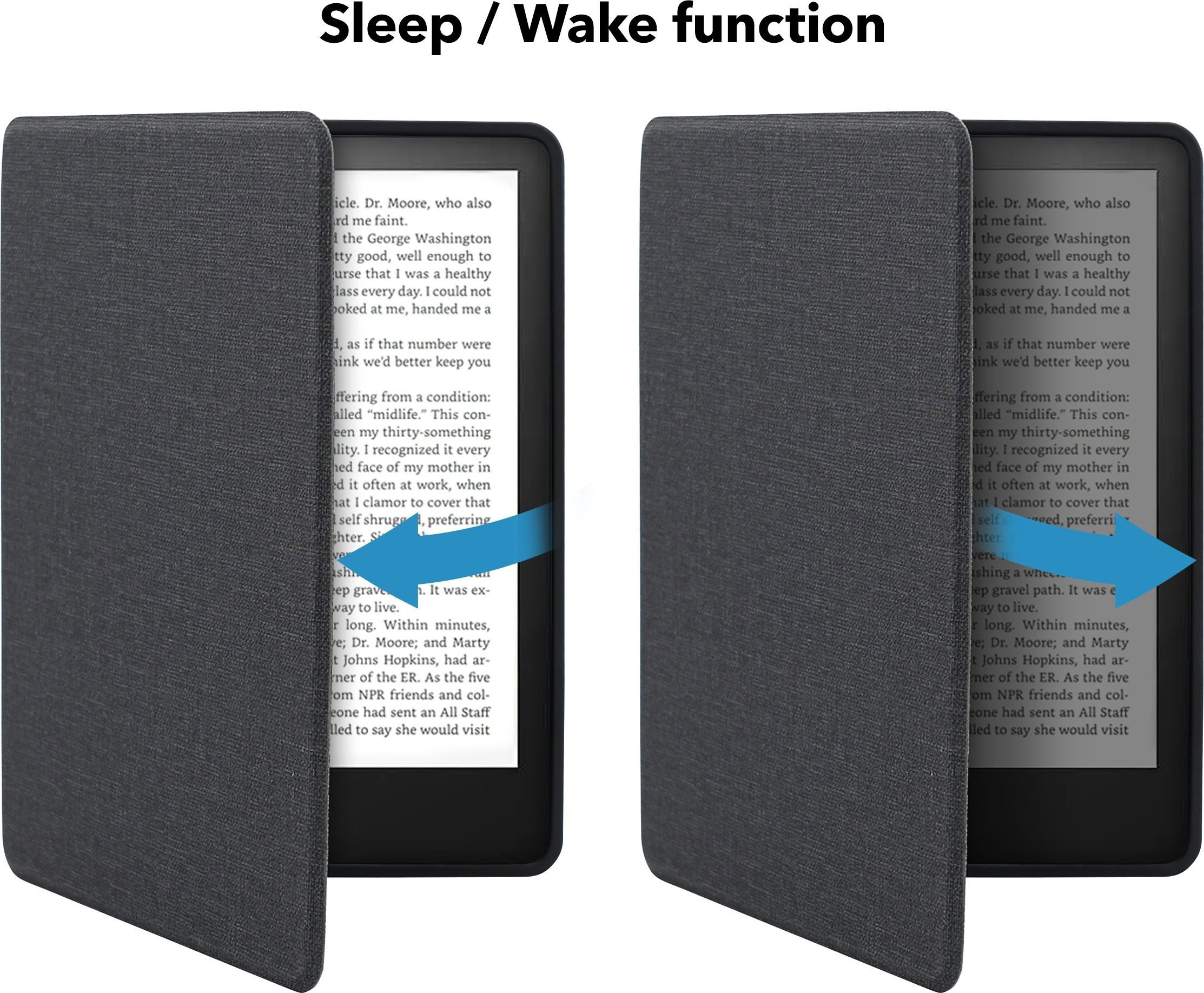 AlzaGuard E-olvasó tok Ebook számára az Amazon Kindle 2022 űrszürke szürke