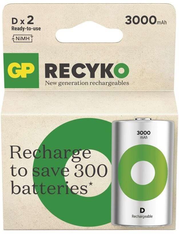 Nabíjateľná batéria GP Nabíjateľná batéria ReCyko 3000 D (HR20), 2 ks