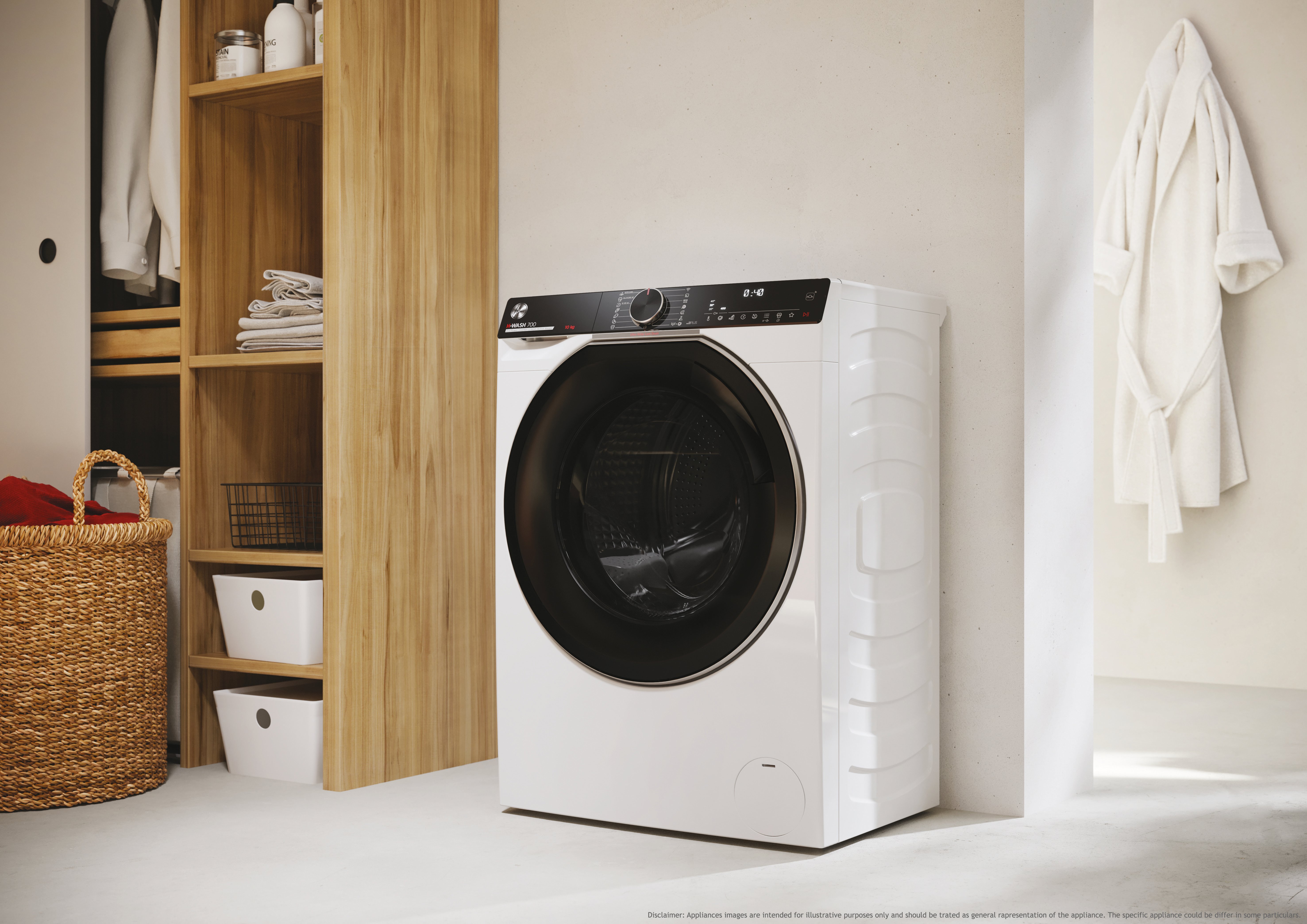 Práčka HOOVER H7W4 49MBC8-S H-WASH 700 SLIM