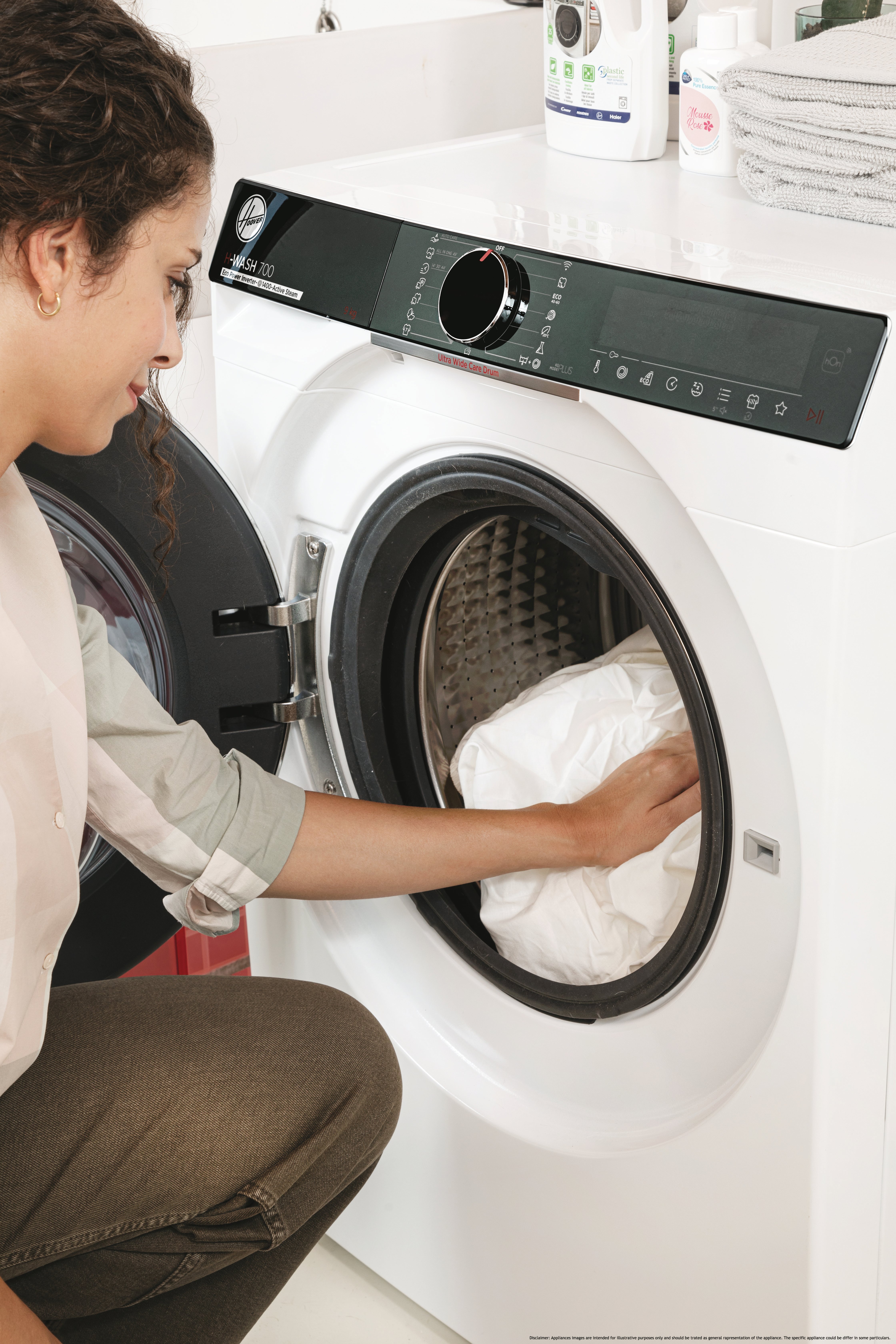 Práčka HOOVER H7W4 49MBC8-S H-WASH 700 SLIM