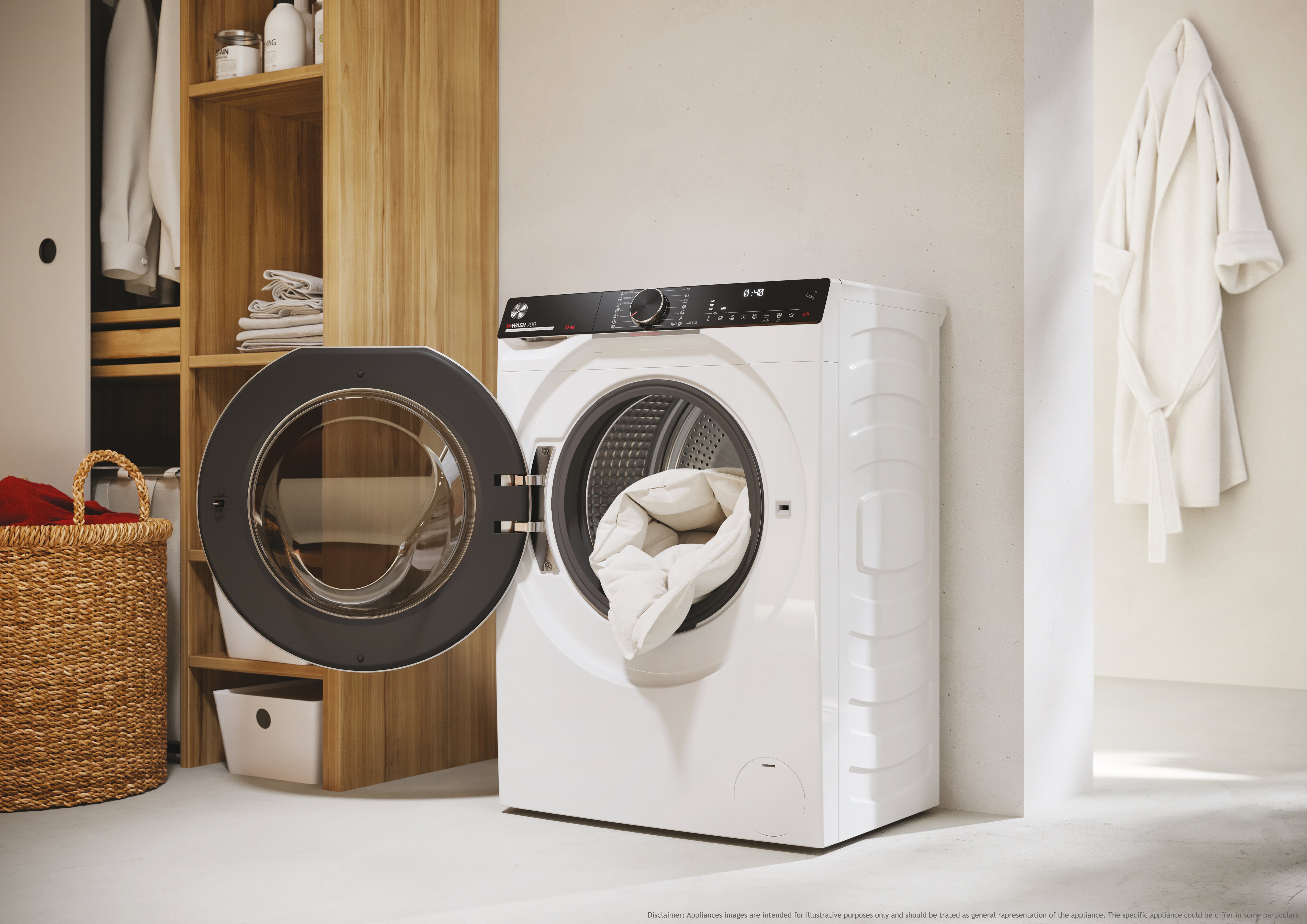 Práčka HOOVER H7W4 49MBC8-S H-WASH 700 SLIM