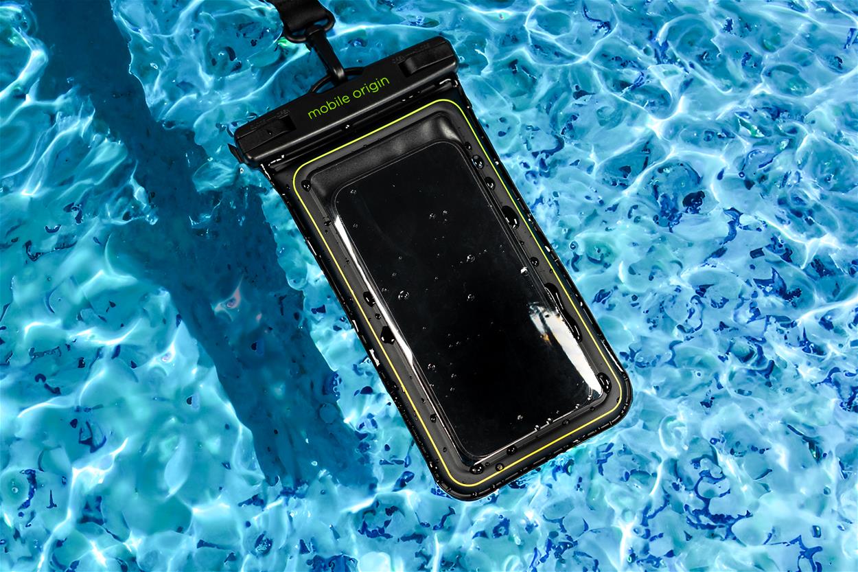 Vodotesné puzdro Mobile Origin Waterproof Floating Case 6.5" Black/Green