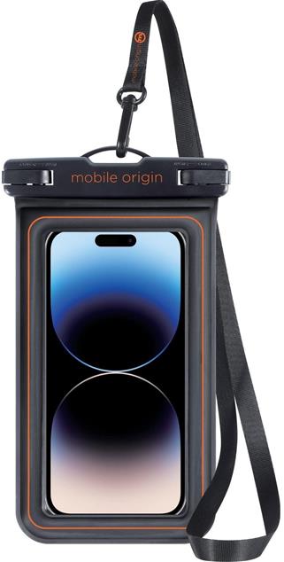 Vodotesné puzdro Mobile Origin Waterproof Floating Case 6.8" Black/Orange