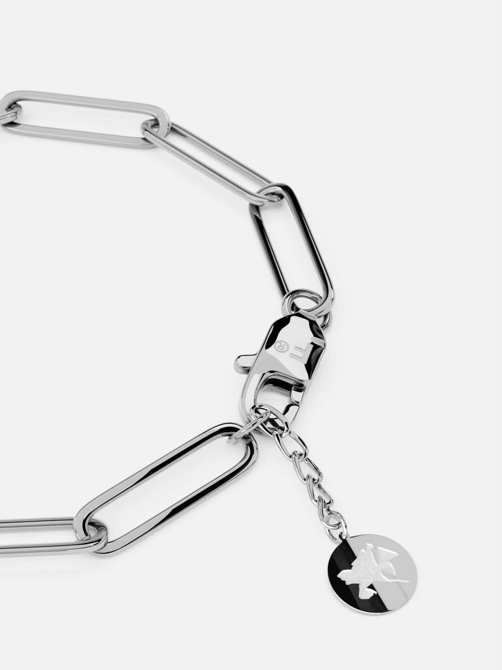 Náramok FURIOSA Paperclip Fire bracelet strieborný