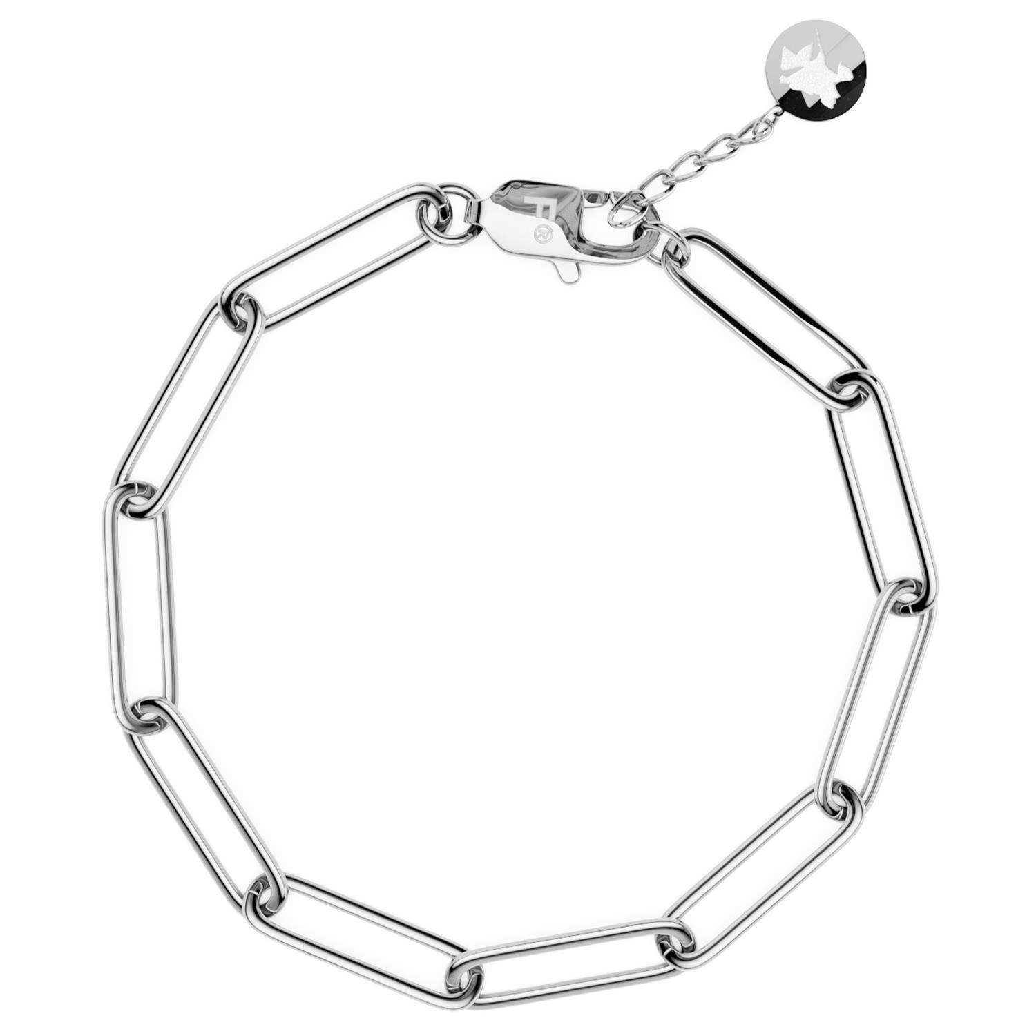 Náramok FURIOSA Paperclip Fire bracelet strieborný