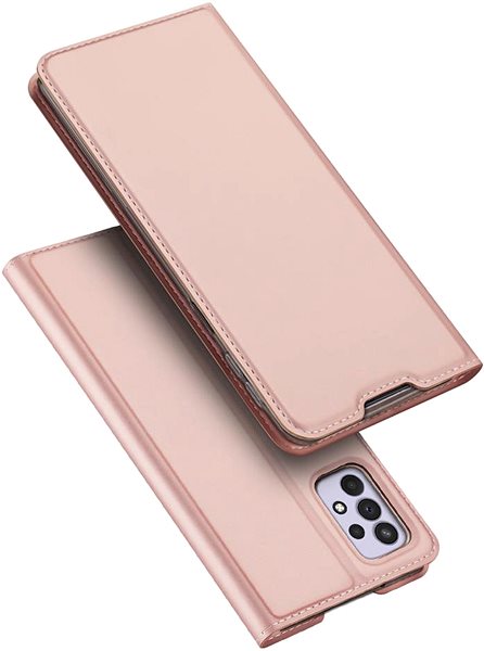 Puzdro na mobil Dux Ducis Skin Pre knižkové kožené puzdro na Samsung Galaxy A33 5G, ružové .