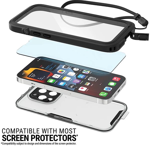 Puzdro na mobilný telefón Catalyst Total Protection case Black iPhone 13 Pro