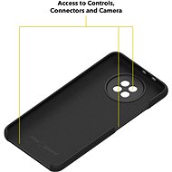 AlzaGuard Premium Liquid Silicone Case pre Xiaomi Redmi Note 9 5G/9T čierne - Kryt na mobil