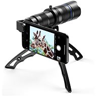 Apexel zoom objektív na smartfón 20-40x + tripod - Objektív na mobil