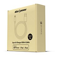 AlzaPower Core Lightning MFi (89) 1 m čierny - Dátový kábel