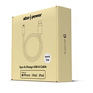 AlzaPower Core Lightning MFi (89) 1 m biely - Dátový kábel