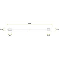 AlzaPower AluCore Lightning MFi (C89) 1 m strieborný - Dátový kábel