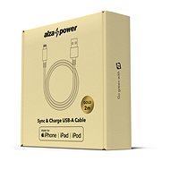 AlzaPower AluCore Lightning MFi (C89) 2 m zlatý - Dátový kábel