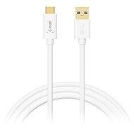 AlzaPower Core USB-C 3.2 Gen1, 2 m biely - Dátový kábel