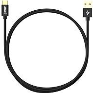 AlzaPower AluCore Charge 2.0 USB-C 2 m čierny - Dátový kábel