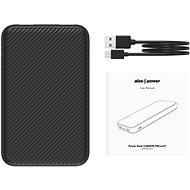 AlzaPower Carbon 10000 mAh Fast Charge + PD3.0 Black - Powerbank
