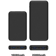 AlzaPower Carbon 20000 mAh Fast Charge + PD3.0 Black - Powerbank
