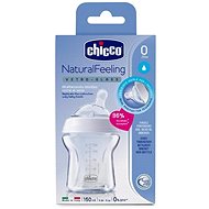 Chicco Natural Feeling 150 ml, neutral 0 mes.+, sklenená - Dojčenská fľaša