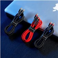 Baseus 60W Flash Charging USB-C Cable 1 m gray/black - Dátový kábel