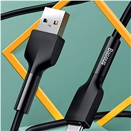 Baseus Silica Gel Cable USB to Type-C (USB-C) 2 m Green - Dátový kábel