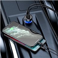 Baseus Digital Display PPS Dual Quick Car Charger 65 W Dark Gray - Nabíjačka do auta