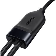 Baseus Flash 2 in 1 USB-C – USB-C + ligthning (80 W+20 W) 1,5 m black - Dátový kábel
