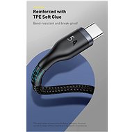 Baseus Cafule Series Data Cable USB to USB-C + Watch Charging Dock for Huawei 1,5 m Gray + Black - Dátový kábel