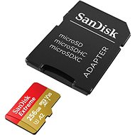 SanDisk microSDXC 256 GB Extreme A2 UHS-I (V30) U3 + SD adaptér - Pamäťová karta