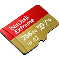 SanDisk microSDXC 256 GB Extreme A2 UHS-I (V30) U3 + SD adaptér - Pamäťová karta