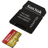 SanDisk MicroSDXC 128 GB Extreme Plus A2 UHS-I (V30) U3 + SD adaptér - Pamäťová karta
