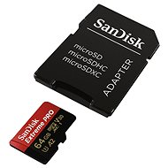 SanDisk MicroSDXC 64GB Extreme Pro A2 UHS-I (V30) U3 + SD adaptér - Pamäťová karta