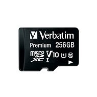 Verbatim Premium microSDXC 256GB UHS-I V10 U1 + SD adaptér - Pamäťová karta