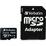 Verbatim Premium microSDXC 256GB UHS-I V10 U1 + SD adaptér - Pamäťová karta