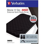 VERBATIM Store ´n´ Go Portable SSD 2,5&quot; USB 3.2 GEN1 512GB čierny - Externý disk