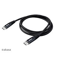 Akasa USB-C na USB-C 100W PD kábel na nabíjanie/AK-CBUB54-10BK - Dátový kábel