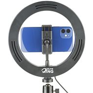 Cellularline Selfie Ring s LED osvetlením pre selfie fotky a videá čierna - Selfie tyč