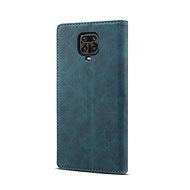 Lenuo Leather pre Xiaomi Redmi Note 9 Pro/ Note 9S, modré - Puzdro na mobil