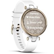 Garmin Lily Sport Cream Gold/White Silicone Band - Smart hodinky