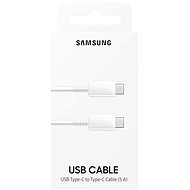 Samsung Prepojovací kábel USB-C na USB-C, biely - Dátový kábel