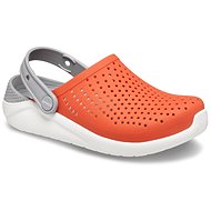 Crocs LiteRide Clog Kids Tangerine/White, EU 33-34 / US J2 / 208 mm -  Pantofle 