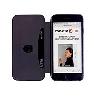 Swissten Shield book Huawei Y5p čierne - Puzdro na mobil