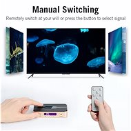 Vention 5 In 1 Out HDMI Switcher Gold - Switch