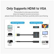 Vention HDMI to VGA Converter 0,15 m Black - Redukcia