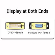 Vention DVI (M) to VGA (F) Adaptér Black - Redukcia