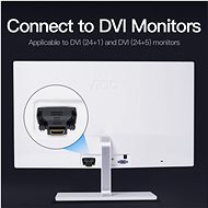 Vention DVI (24 + 1) Male to HDMI Female Adapter Black - Redukcia