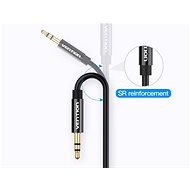Vention 3,5 mm Male to 2× 3,5 mm Female Stereo Splitter Cable 0,3 m Black ABS Type - Redukcia