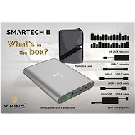Viking Smartech II 40 000 mAh sivá QC 3.0 - Powerbank