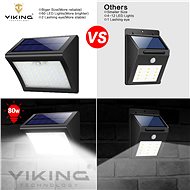 Viking vonkajšie solárne LED svetlo s pohybovým senzorom VIKING V60 - Lampa na stenu
