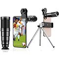 Apexel súprava objektívov 4 v 1 + 22x tele zoom objektív s tripodom - Objektív na mobil