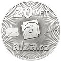ALZA pamätný strieborňák 20 rokov Alza.cz 1/2 Oz, hmotnosť 16g - Strieborná pamätná minca